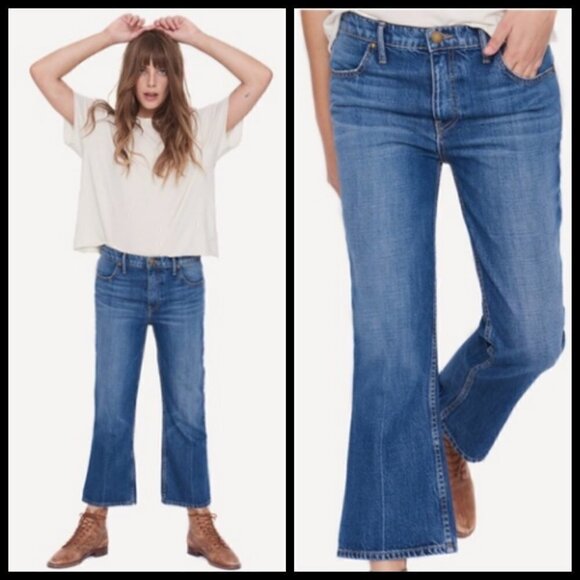 THE GREAT. Denim - 💕THE GREAT💕 The Relaxed Nerd Crop Flare Jeans 30